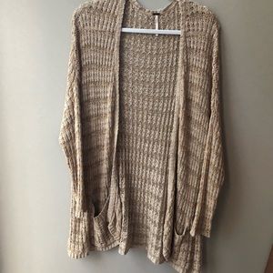 Free People Tan Cardigan